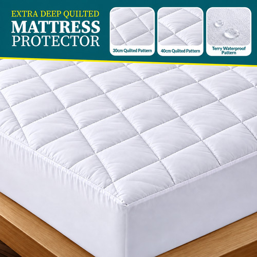 Extra deep quilted - quilted, mattress