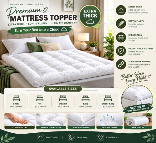 Hotel quality mattress topper - hotel,